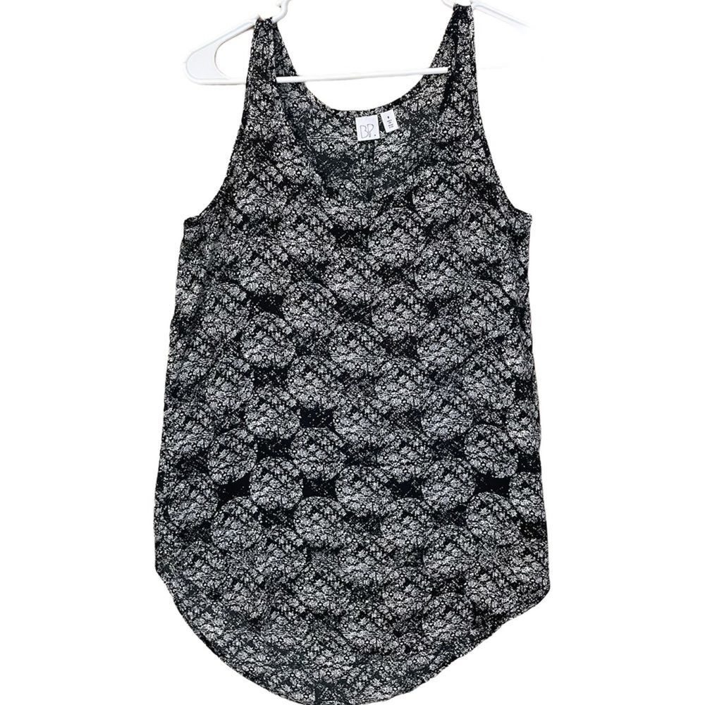 B P Womens Sz Medium Black White Tank Top